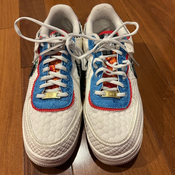 NIKE AIR FORCE 1 SHADOW WOMEN'S MULTI-COLOR SHOES. STYLE CODE: DZ5193 100 - Picture 2 of 7